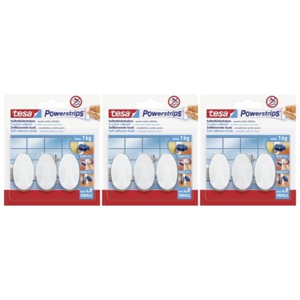Tesa – Self Adhesive Hook 1Kg – Pack of 3 (3 Piece Per Pack)