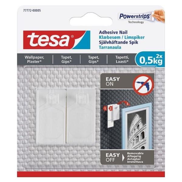 Tesa Adhesive Nail for Wallpaper and Plaster 0.5Kg – 2 Piece
