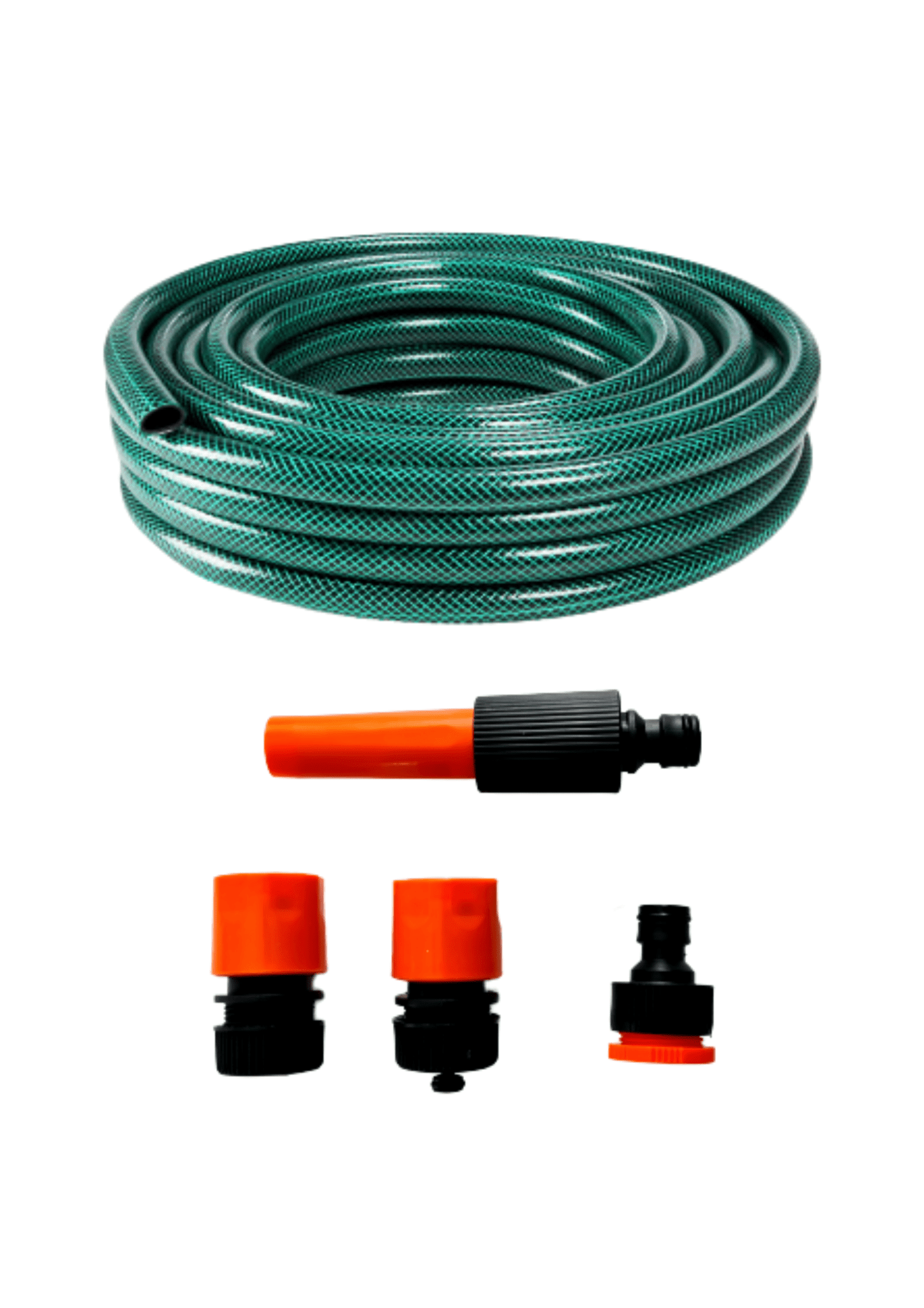 20m Garden Hose with Hose Adapter, 2 Click connectors & 1 Spray Nozzle