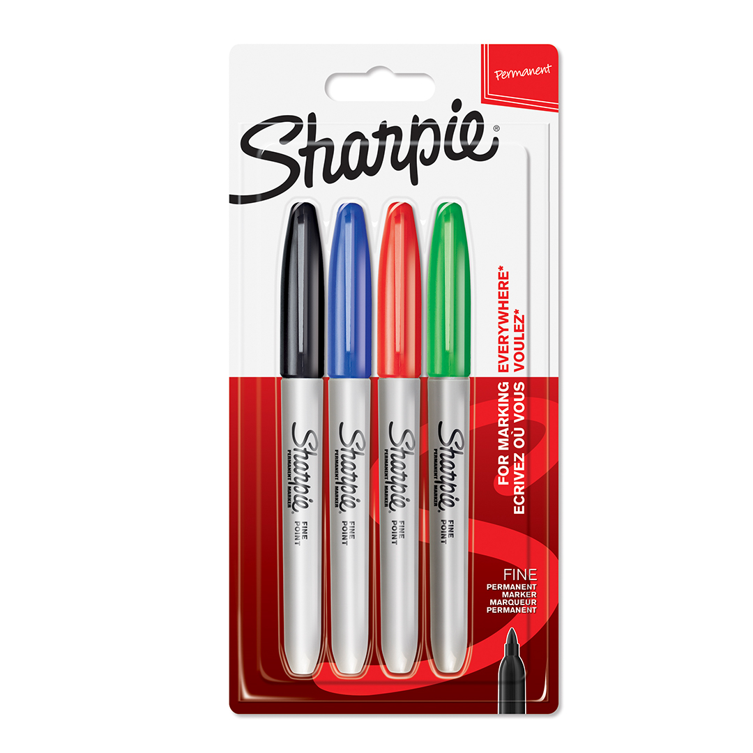 SHARPIE Fine Permanent Marker: Assorted standard Card 4’s