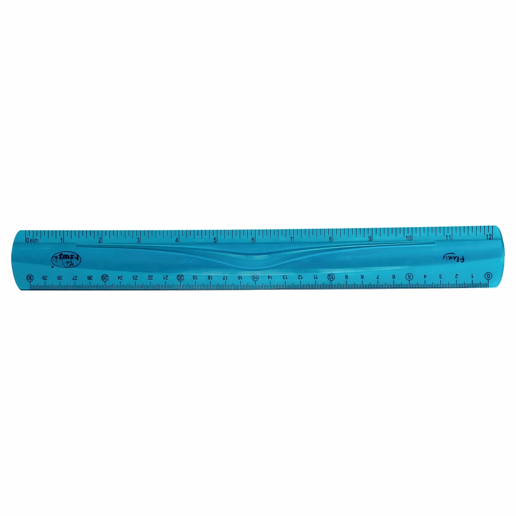 Parrot Products Shatterproof Flexible Ruler – 30cm Blue