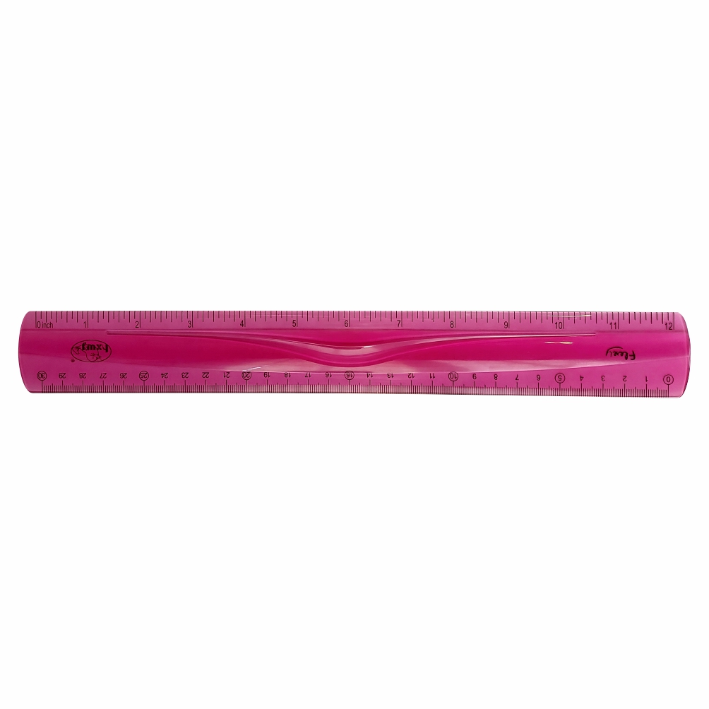 Parrot Products Shatterproof Flexible Ruler – 30cm Pink