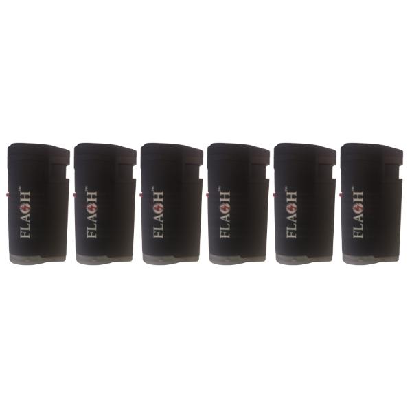 Flash – Lighter / Ignite Jet Flame Lighter – Black Pack of 6