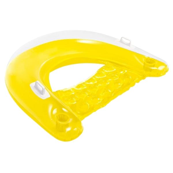 Intex – Sit N Float Inflatable Lounge 99cm x 1.5m – Yellow