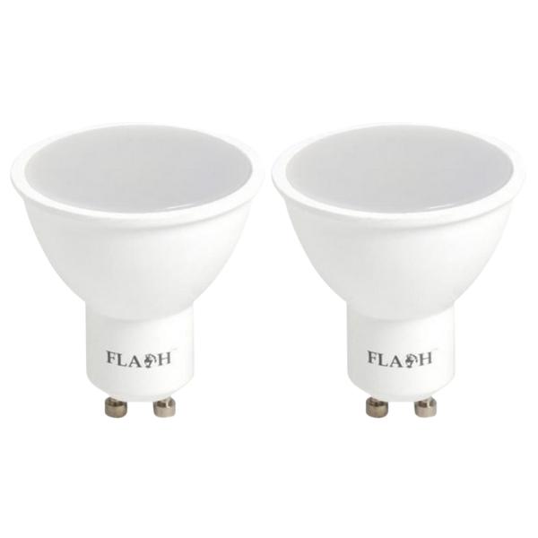 Flash – LED Emergency Light GU10 3W 4000K Cool White – Pack of 2