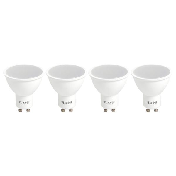 Flash – LED Emergency Light GU10 3W 4000K Cool White – Pack of 4