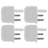 Zenith – 2 Pin Euro Plug Adaptor – Pack of 4 Zenith – 2 Pin Euro Plug Adaptor – Pack of 4
