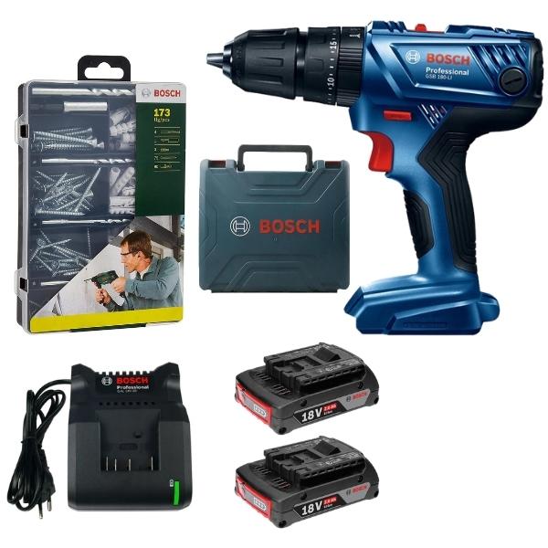 Bosch – Impact Drill Driver GSB 180-LI Kit with Accessories