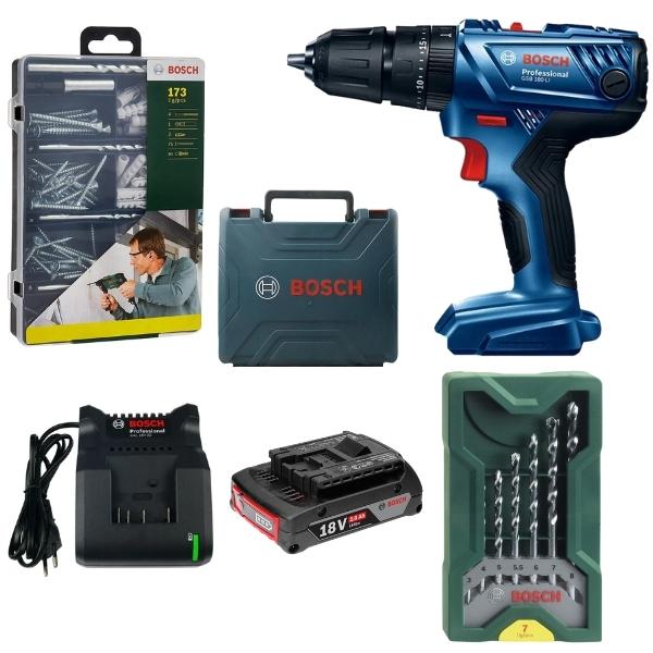 Bosch – Impact Drill Driver GSB 180-LI Kit Including Accessories & Sets