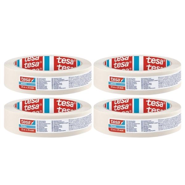 Tesa – Masking Tape 25mm x 35m – Pack of 4