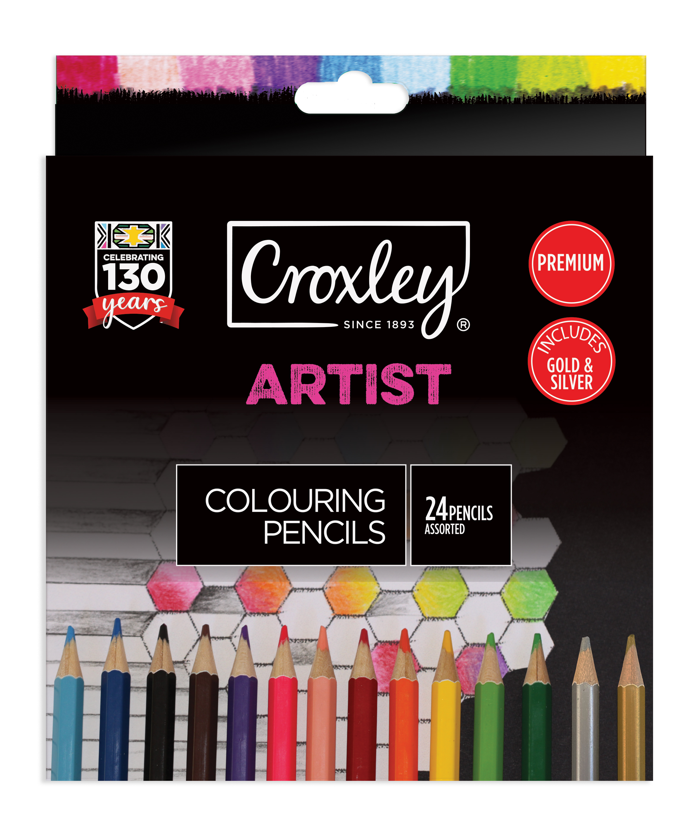 Croxley Artist Colouring Pencils 24pk