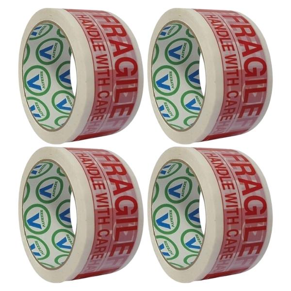 Altezze – Fragile Tape (Handle with Care) 50m – Pack of 4