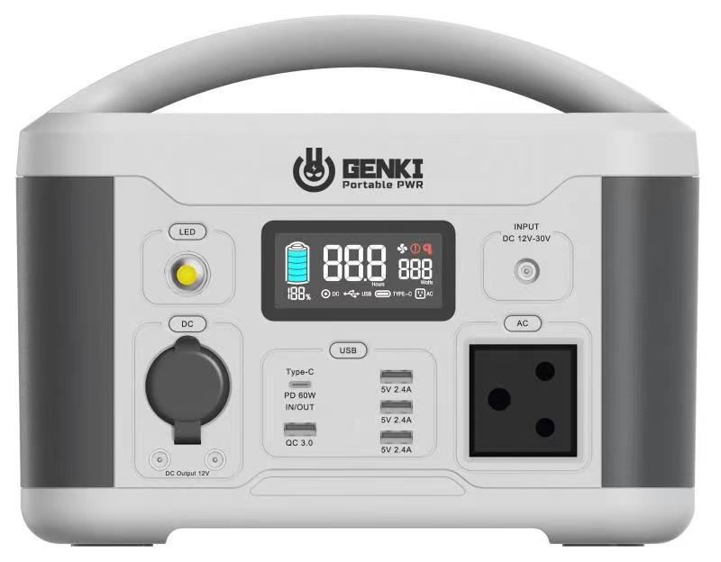 Genki 500W Portable Power Station – White