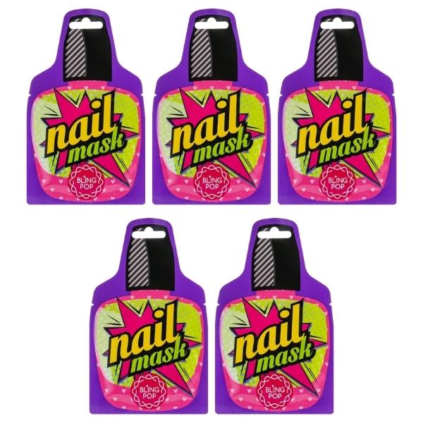 Bling Pop – Shea Butter Healing Nail Masks – Pack of 5