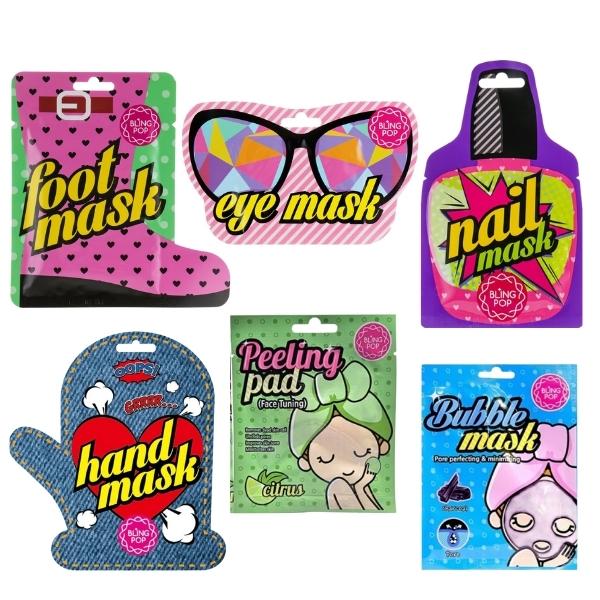 Bling Pop – Luxury Face and Body Pamper Gift Pack Combo Set – 6 Piece