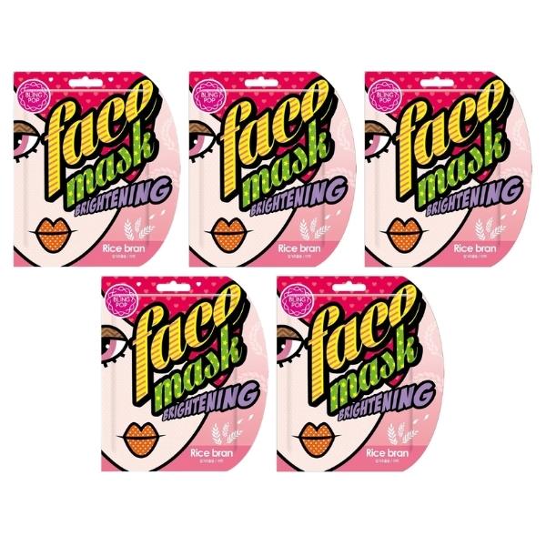 Bling Pop – Rice Bran Face Mask 25ml – Pack of 5