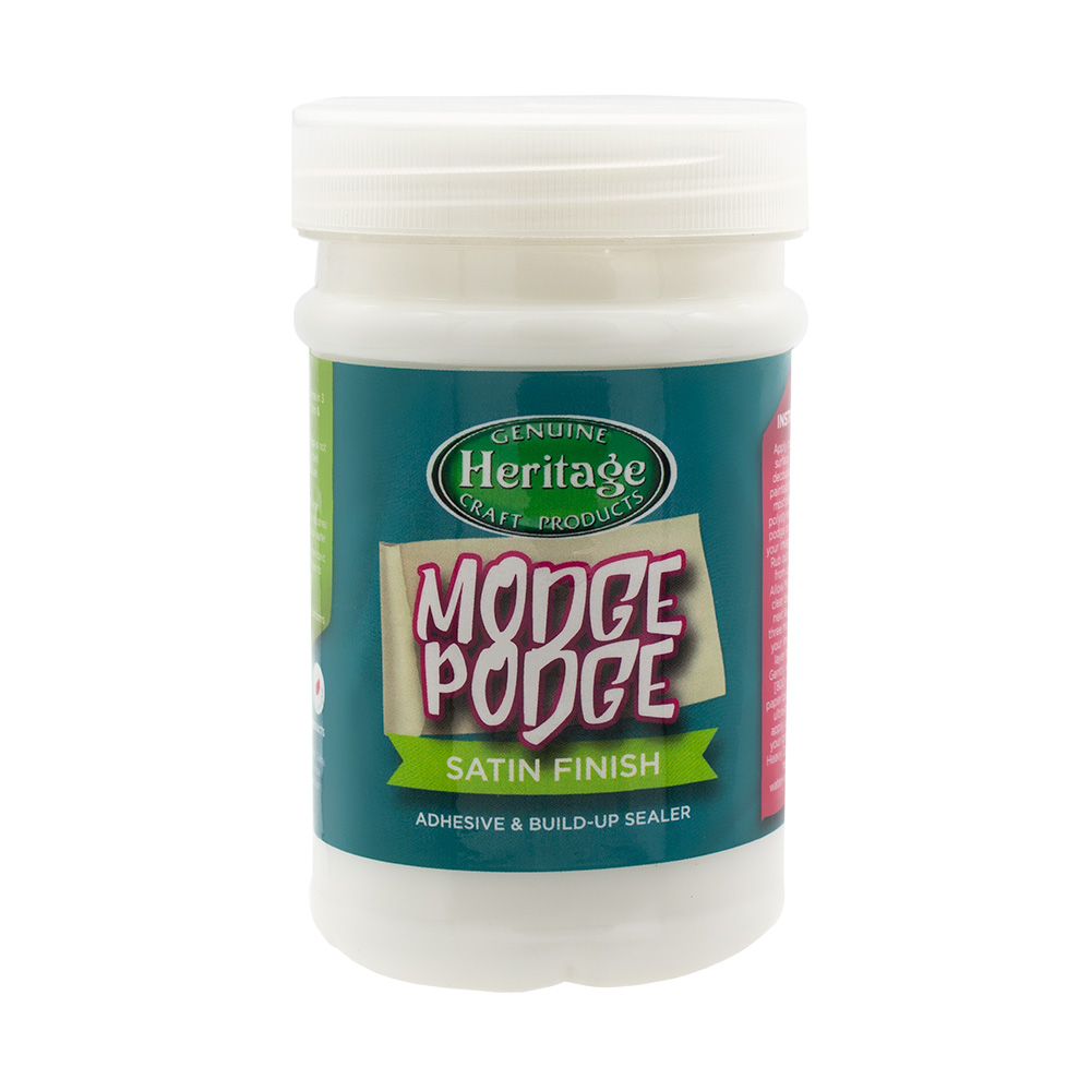 Heritage Modge Podge Satin – Adhesive & Build-up Sealer – 250ml