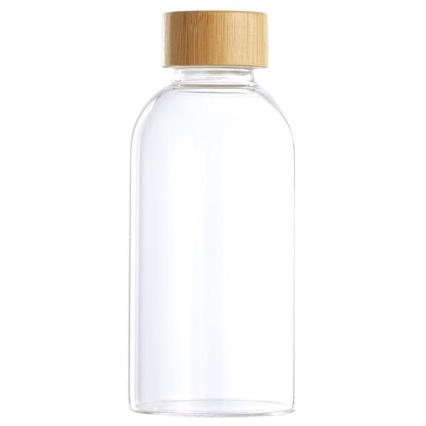 DAY – Glass Water Bottle – Storage Container with Bamboo Lid – 500ml