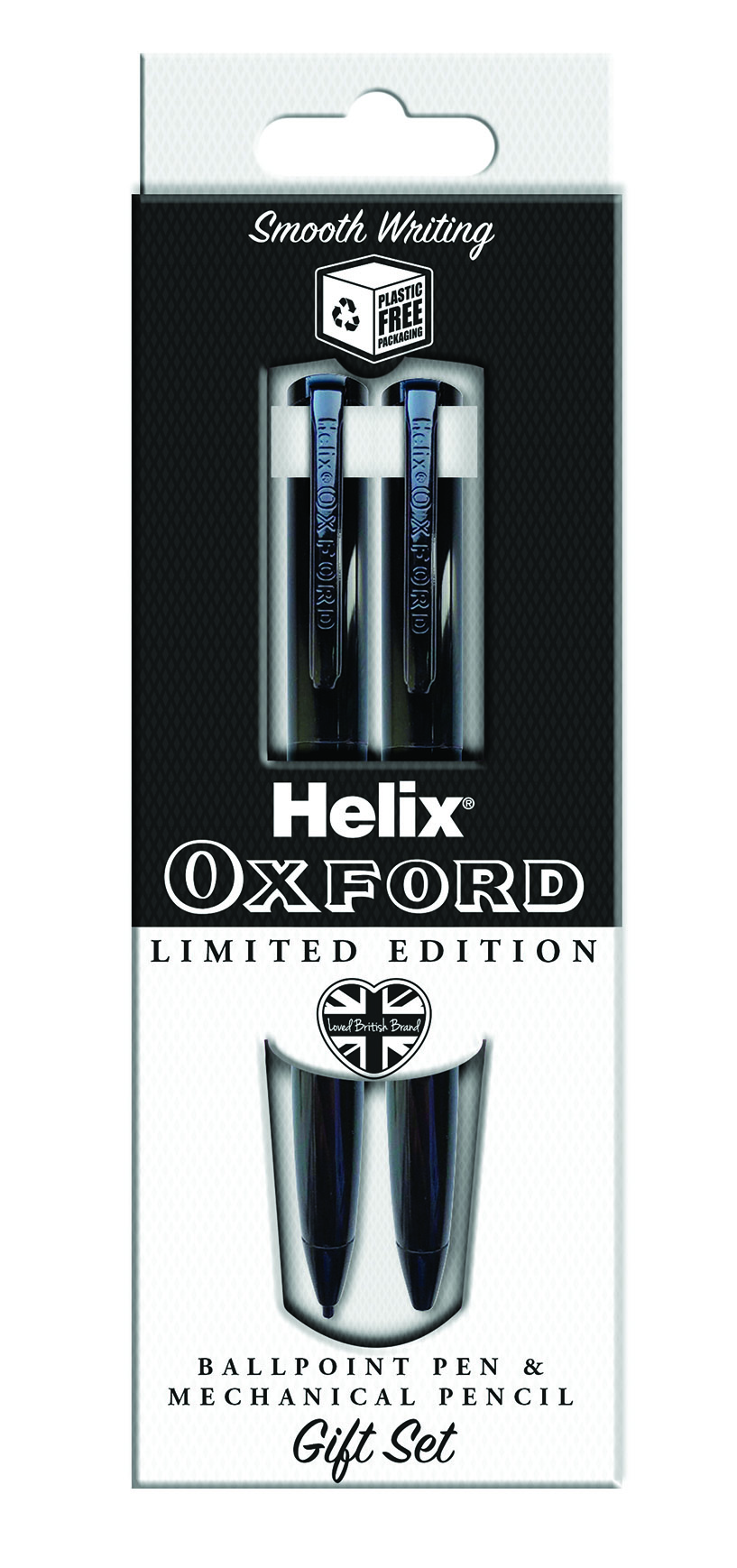 Helix Oxford Ballpoint pen & Mechanical Pencil set- Black