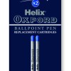 HELIX OXFORD Ballpoint Refills Medium Blue 2’s HELIX OXFORD Ballpoint Refills Medium Blue 2’s