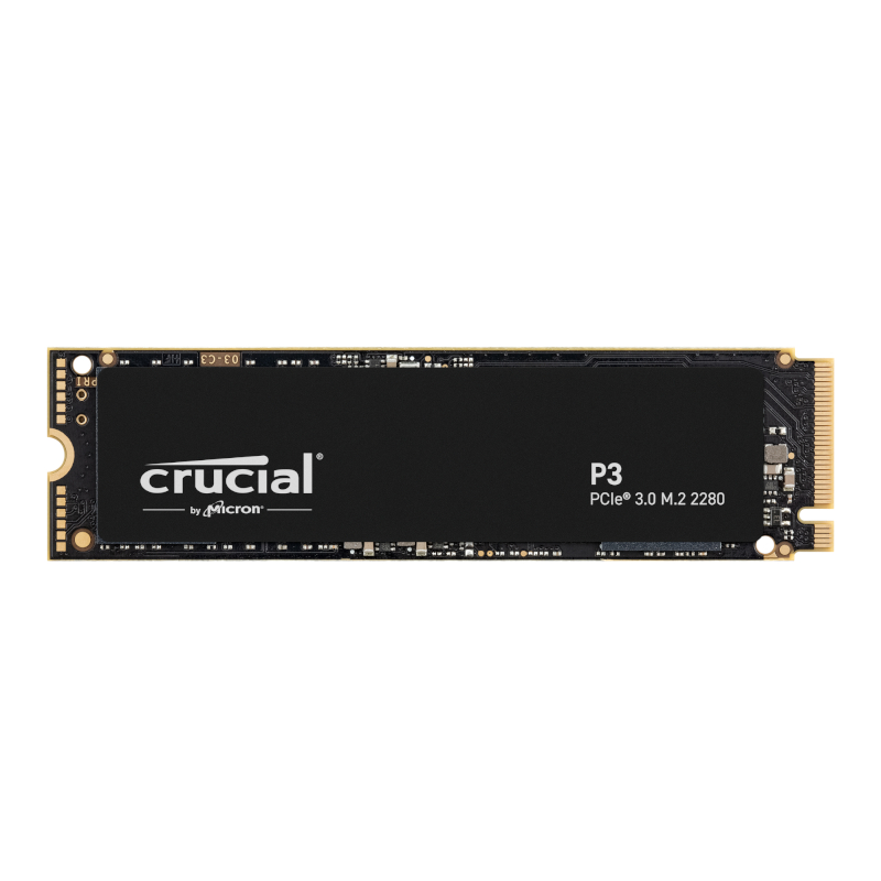 Crucial P3 500GB PCIe Gen3 M.2 NVMe SSD