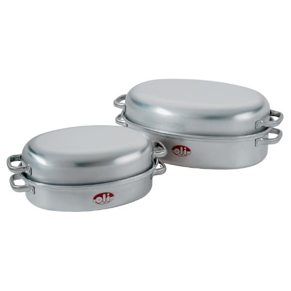 Oli, Oval Roaster Pan/Casserole with Lid Combo Set – 4 Piece