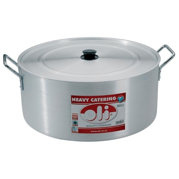 Oli – Heavy Catering Pot / Emeried Finish Stewing Pot (53cm) – 50L