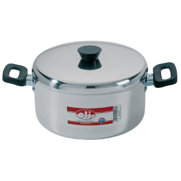 Oli – Polished Stewpan / Polished Aluminium Stewpan – 20cm