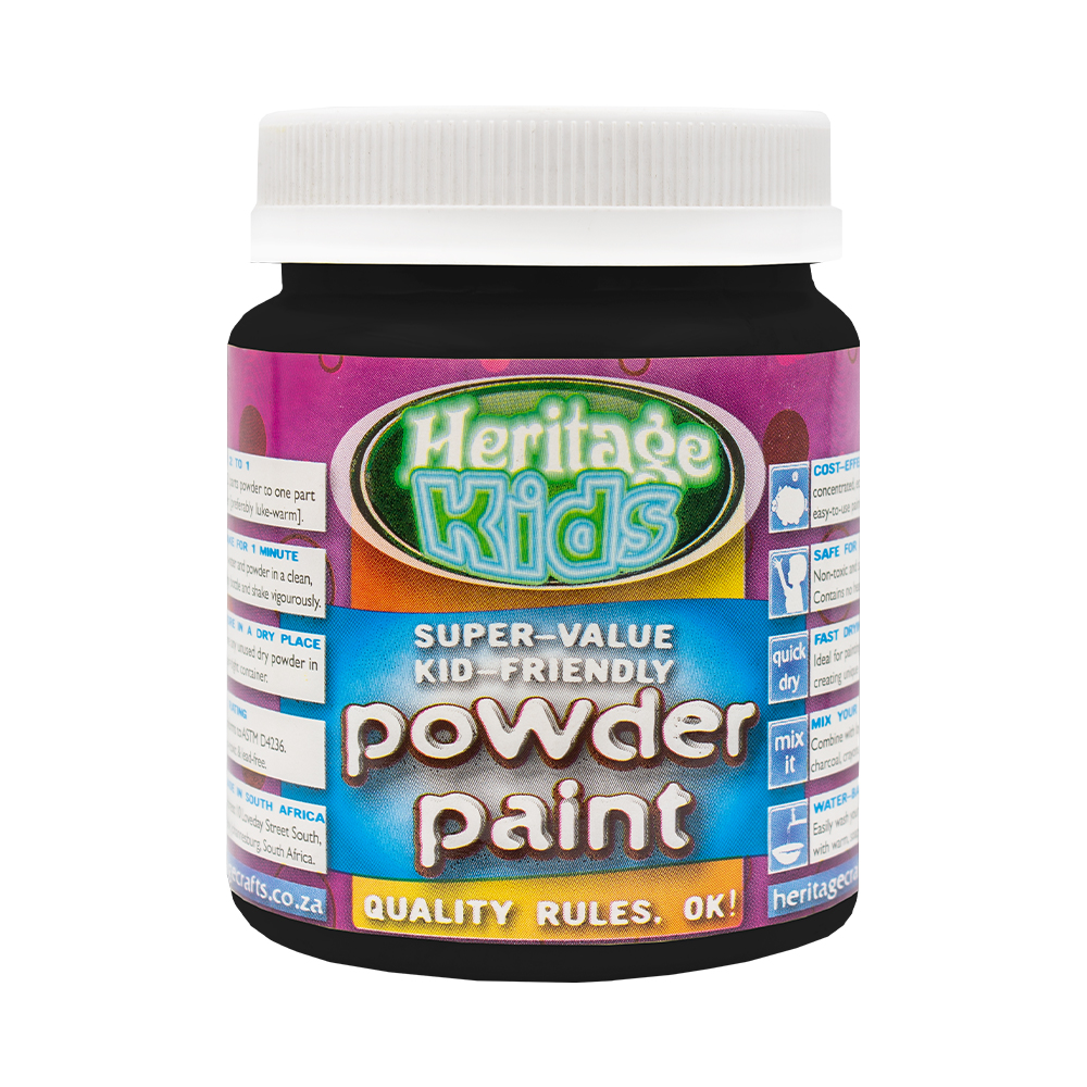Heritage Powder Paint Non Toxic Black – 200g