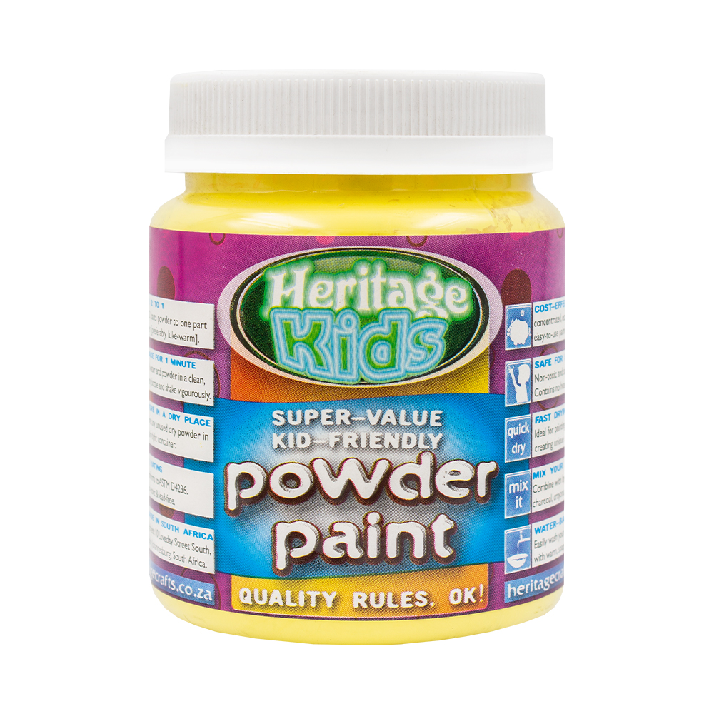 Heritage Powder Paint Non Toxic Yellow – 200g