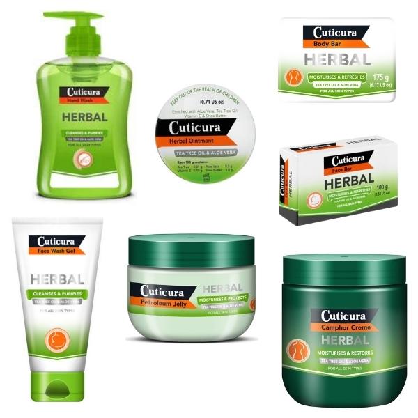 Cuticura – Herbal Body Care Kit / Herbal Hygiene Combo Pack – 7 Piece