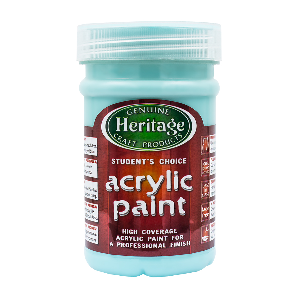Heritage Pure Acrylic Paint 250ml – Wave Blue