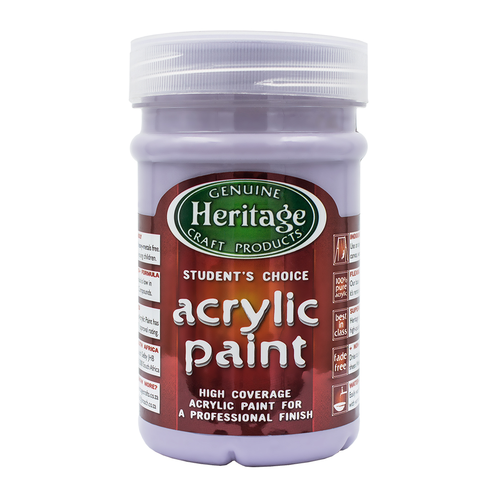 Heritage Pure Acrylic Paint 250ml – Lavender Blue