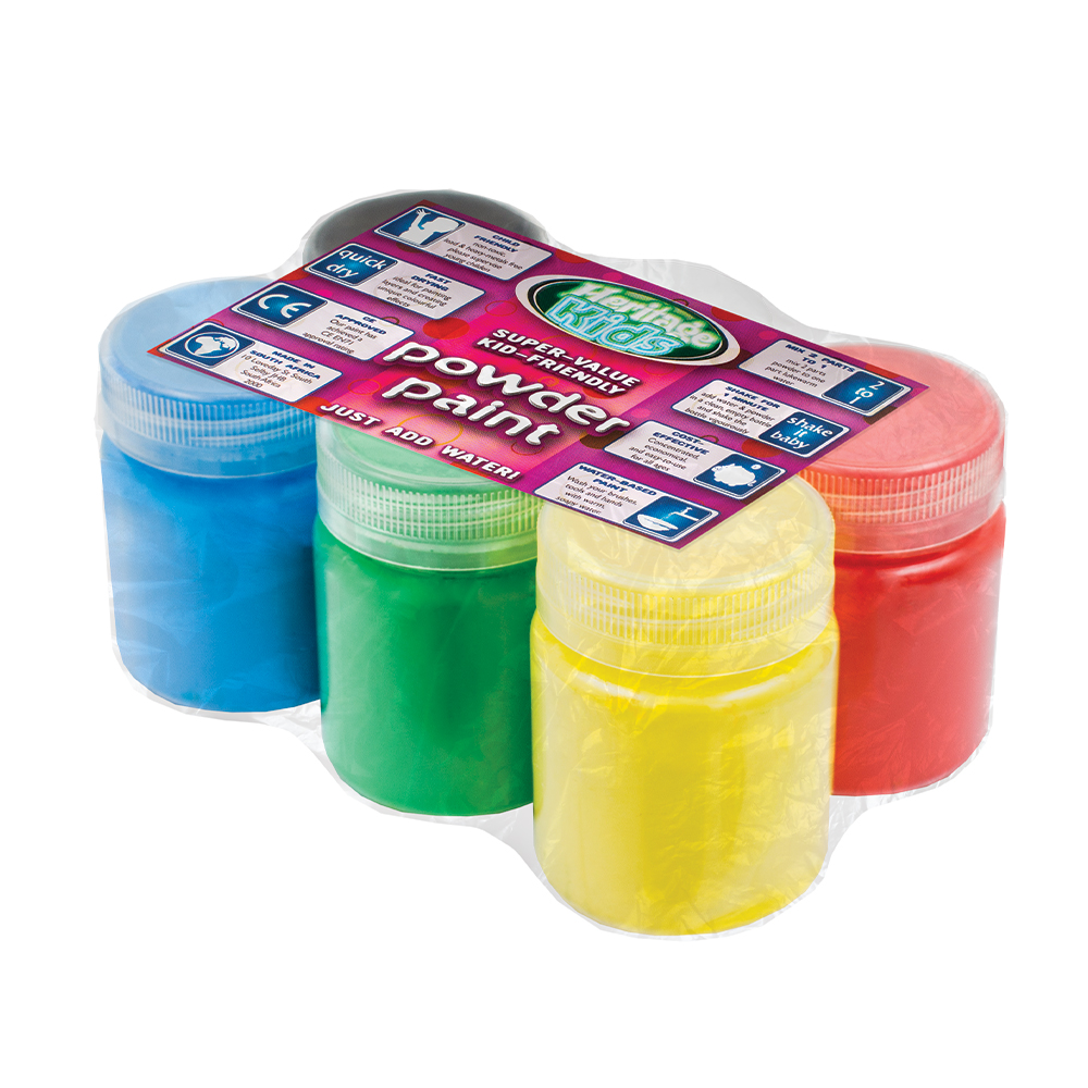 Heritage Kidz Powder Paint – Primary Colour Set – 6 x 50g