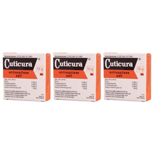 Cuticura – Antiseptic Ointment 10g – Pack of 3