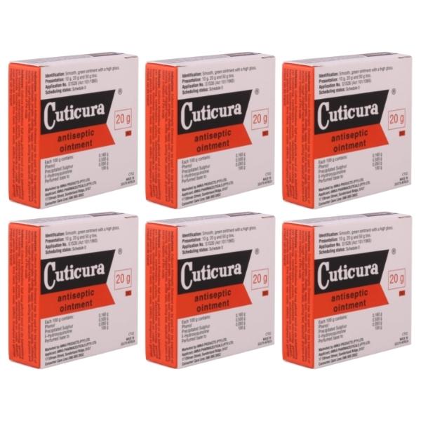 Cuticura – Antiseptic Ointment 20g – Pack of 6