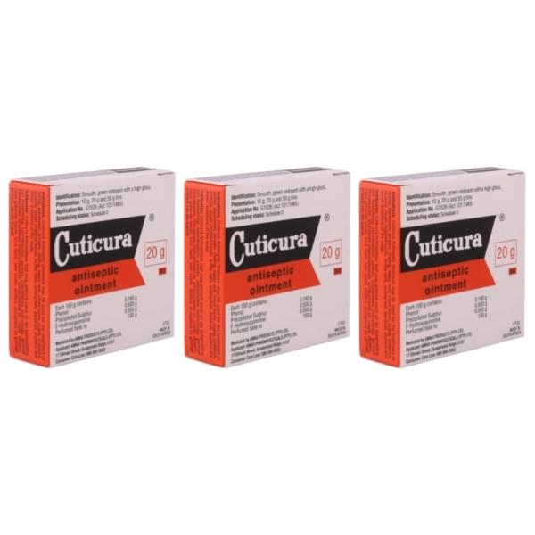 Cuticura – Antiseptic Ointment 20g – Pack of 3