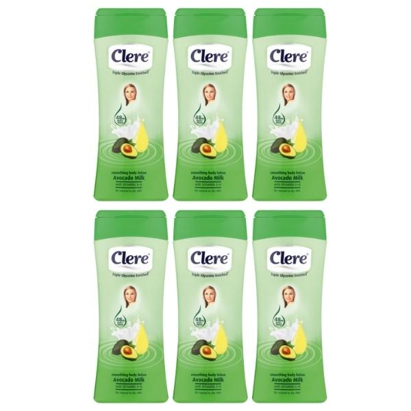 Clere – Body Lotion 400ml – Avocado Milk – Pack of 6
