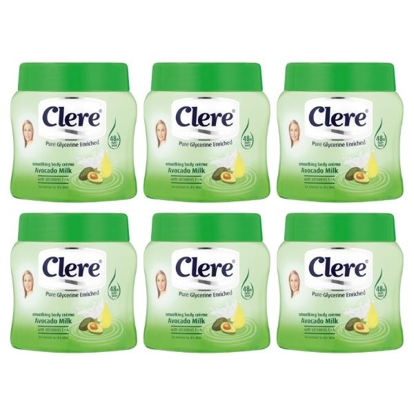 Clere – Body Crème 300ml – Avocado Milk – Pack of 6