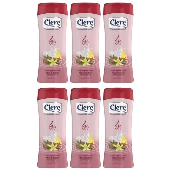 Clere – Body Lotion 400ml – Argan Butter – Pack of 6