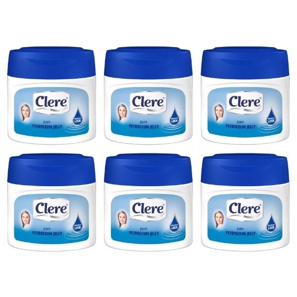 Clere – Pure Petroleum Jelly 100ml – White – Pack of 6