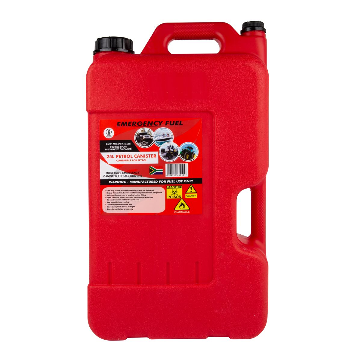 Jerry Can Plastic Petrol 25L
