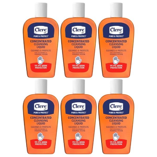 Clere – Pure & Protect Cleansing Liquid 200ml – Pack of 6