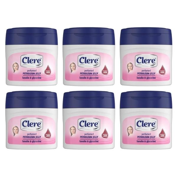 Clere – Perfumed Jelly 250ml – Lanolin & Glycerine – Pack of 6