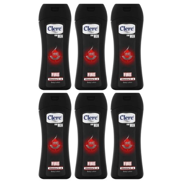 Clere – Body Lotion For Men 200ml – Fire – Pack of 6