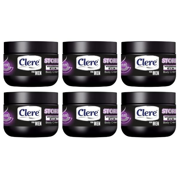 Clere – Body Crème For Men 250ml – Storm – Pack of 6