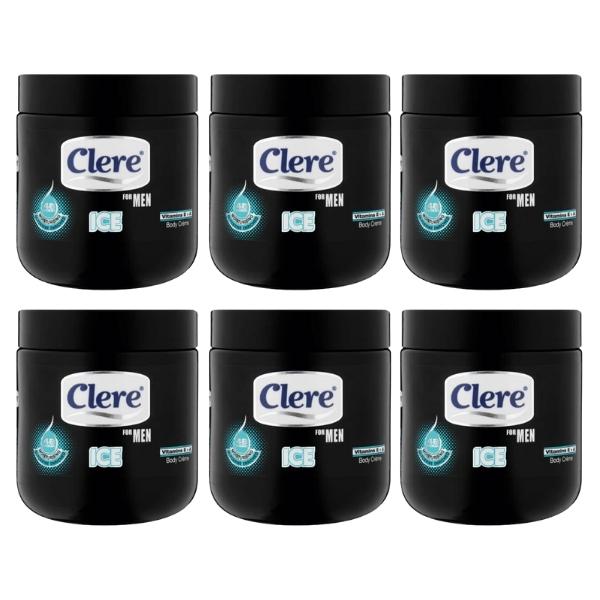 Clere – Body Crème For Men 450ml – Ice – Pack of 6