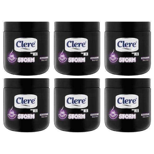 Clere – Body Crème For Men 450ml – Storm – Pack of 6