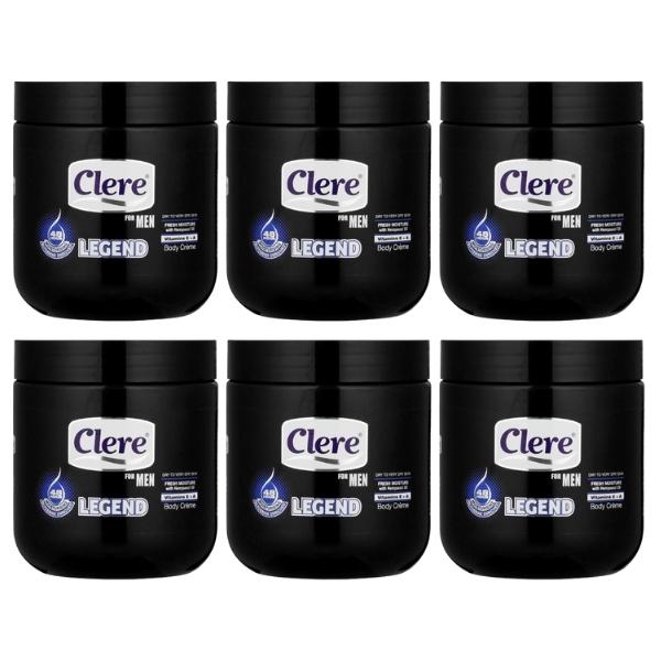 Clere – Body Crème 450ml For Men/Dry To Very Dry Skin – Legend – Pack of 6