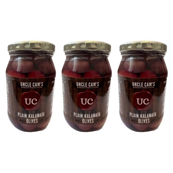 Uncle Cam’s – Plain Kalamata Olives 410g – Pack of 3